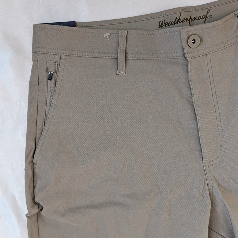 New Weatherproof Vintage Men's Straight Fit Tech Pants Tan 36x34 - Picture 5 of 8